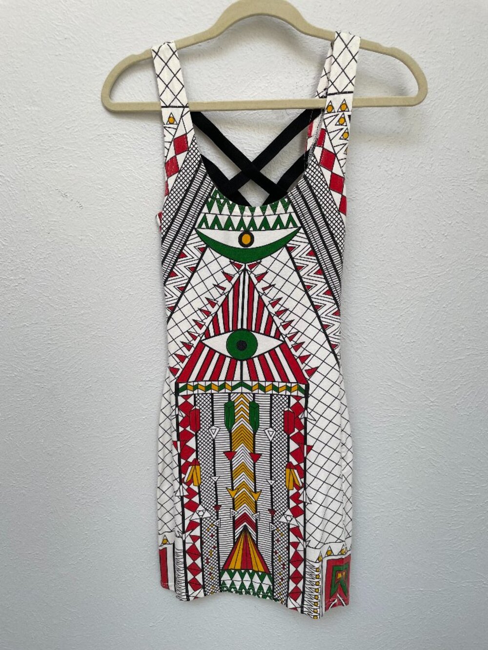 Reverse "All Seeing Eye" Mini Dress S